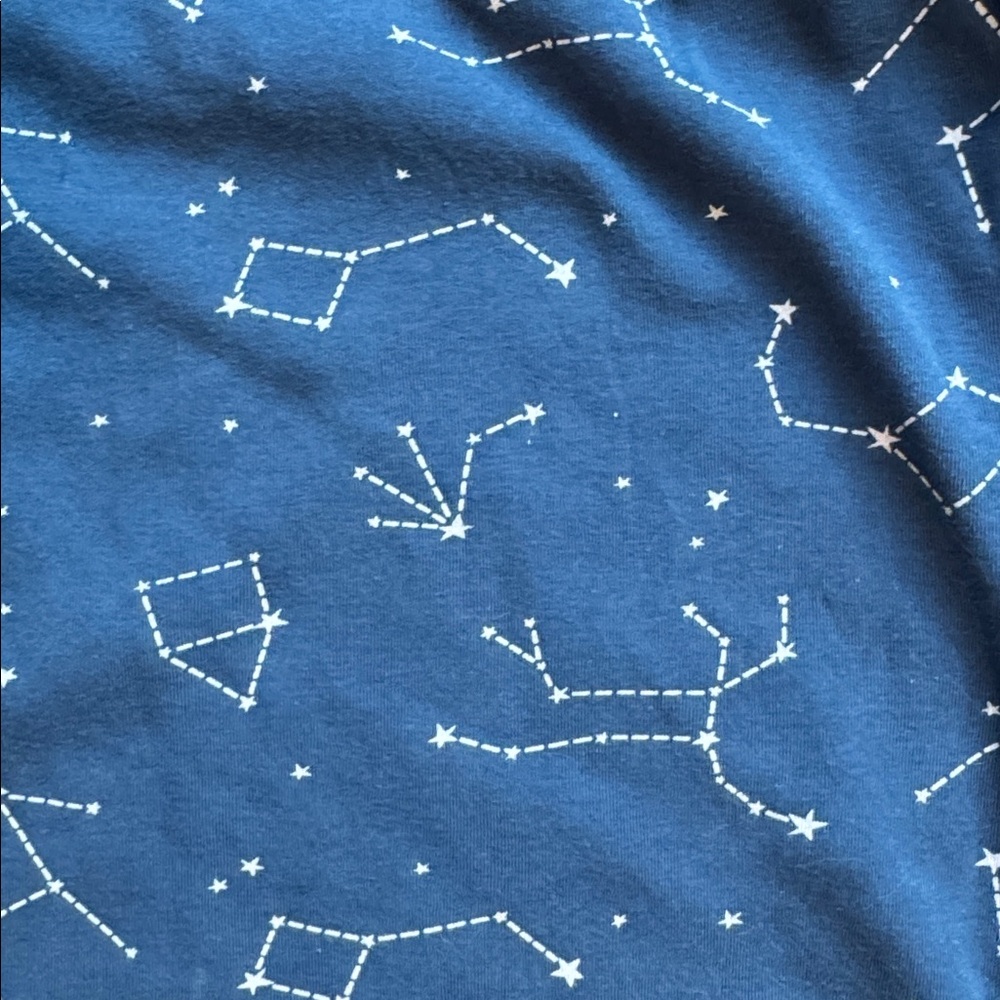 Woolino toddler blanket -Navy Blue Constellation - Picture 4 of 7